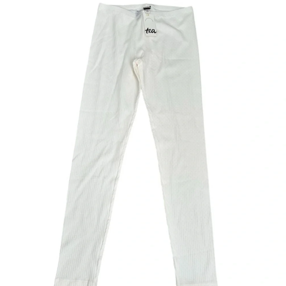 Tea Collection Ivory Textured Leggings